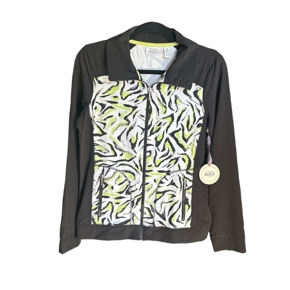 NWT Zenergy by Chico’s Full Zip Golf Jacket Size: 0/Small